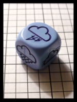 Dice : Dice - 6D - Crystal Caste Blue Weather Die - Gen Con Aug 2010